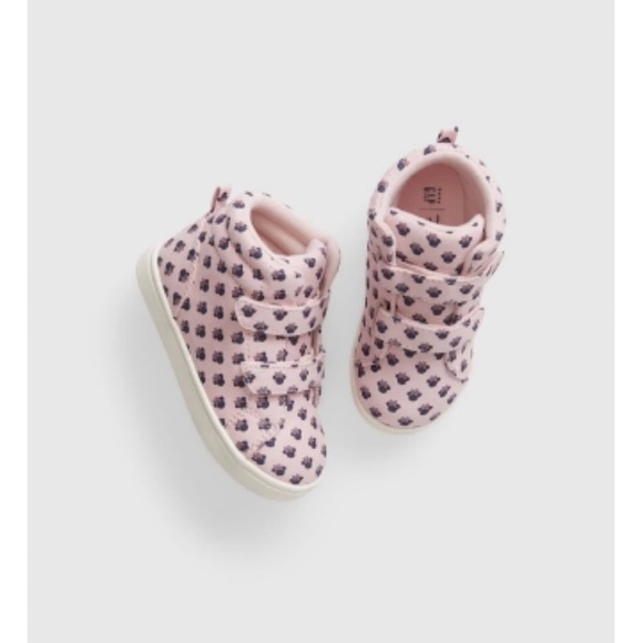 Baby Gap Disney Minnie Mouse High Top Sneakers - size 4 - Picture 1 of 2